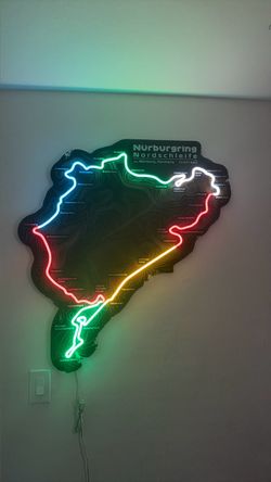 Nürburgring Nordschleife Black Edition Neon Race Track