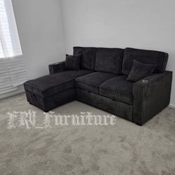 New Black Sofa 