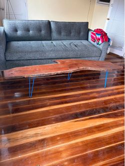 Mesquite live edge coffee table