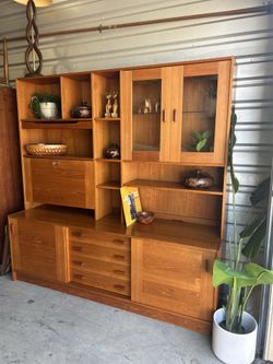 Mid Century Modern Danish DOMINO MOBLER Wall Unit Bookshelf