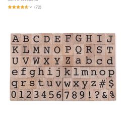 Alphabet And Numbers Stamp Set