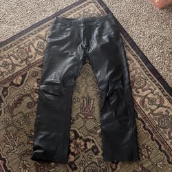 Commander Leather Pants - Men
