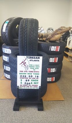 235 50 18 BRAND NEW TIRE TIRES $89 EACH $356 SET