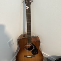 Yamaha FG Series FGX800C Acoustic-Electric Guitar Sand Burst