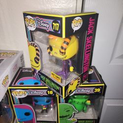 Nightmare Before Christmas Neon Blacklight Pop Set