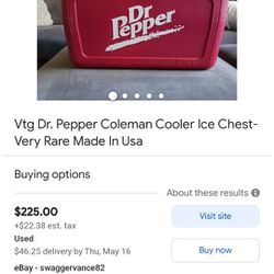Dr.Pepper Rare Ice Chest 