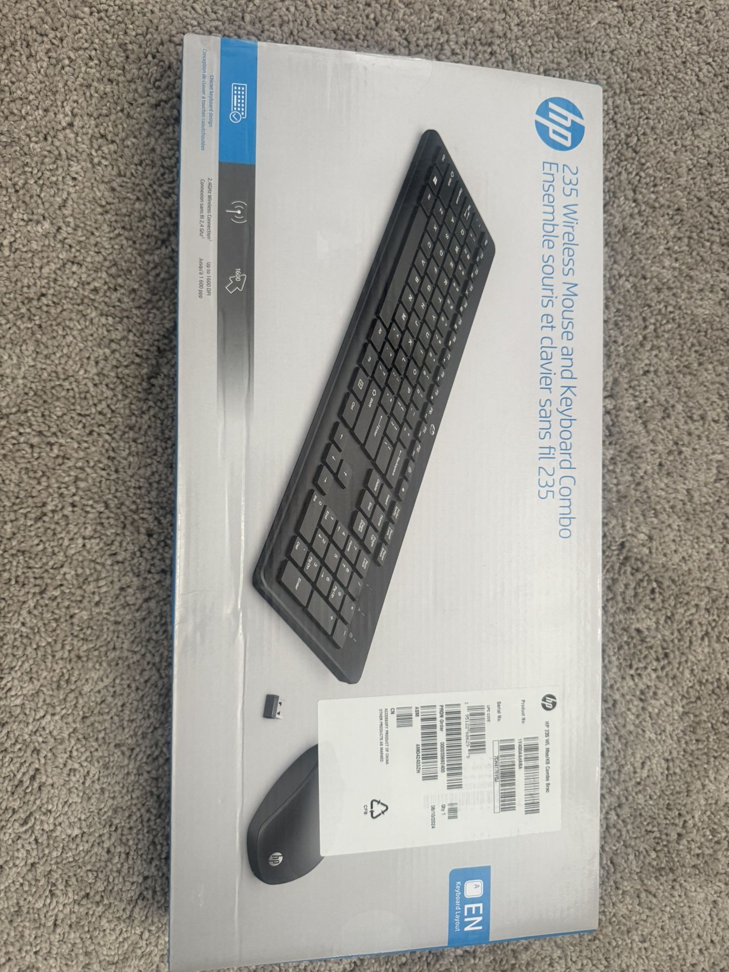 Brand new HP 235 wireless keyboard and mouse