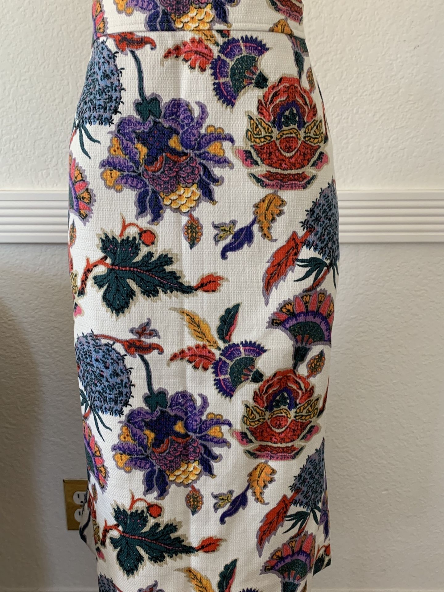 New J.Crew Pencil skirt in paisley floral (8)