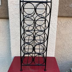 Cast Iron Wine Rack For Ten Bottles