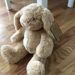 Rabbit Rattle  Plush New. Tags Attach . Very Soft