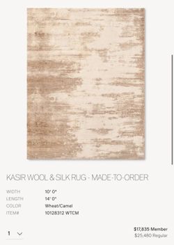 RH Kasir Silk Rug