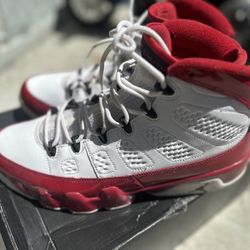Jordan 9s Retro White Gym Red
