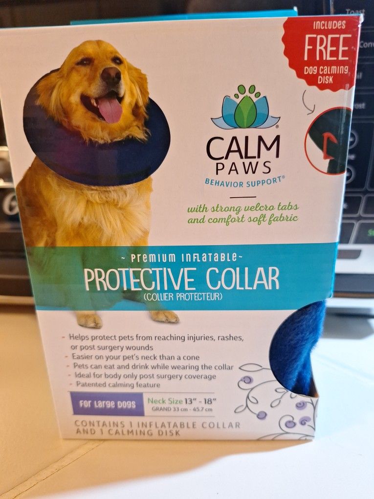 Calm Paws Premuim Inflatable Protective Collar