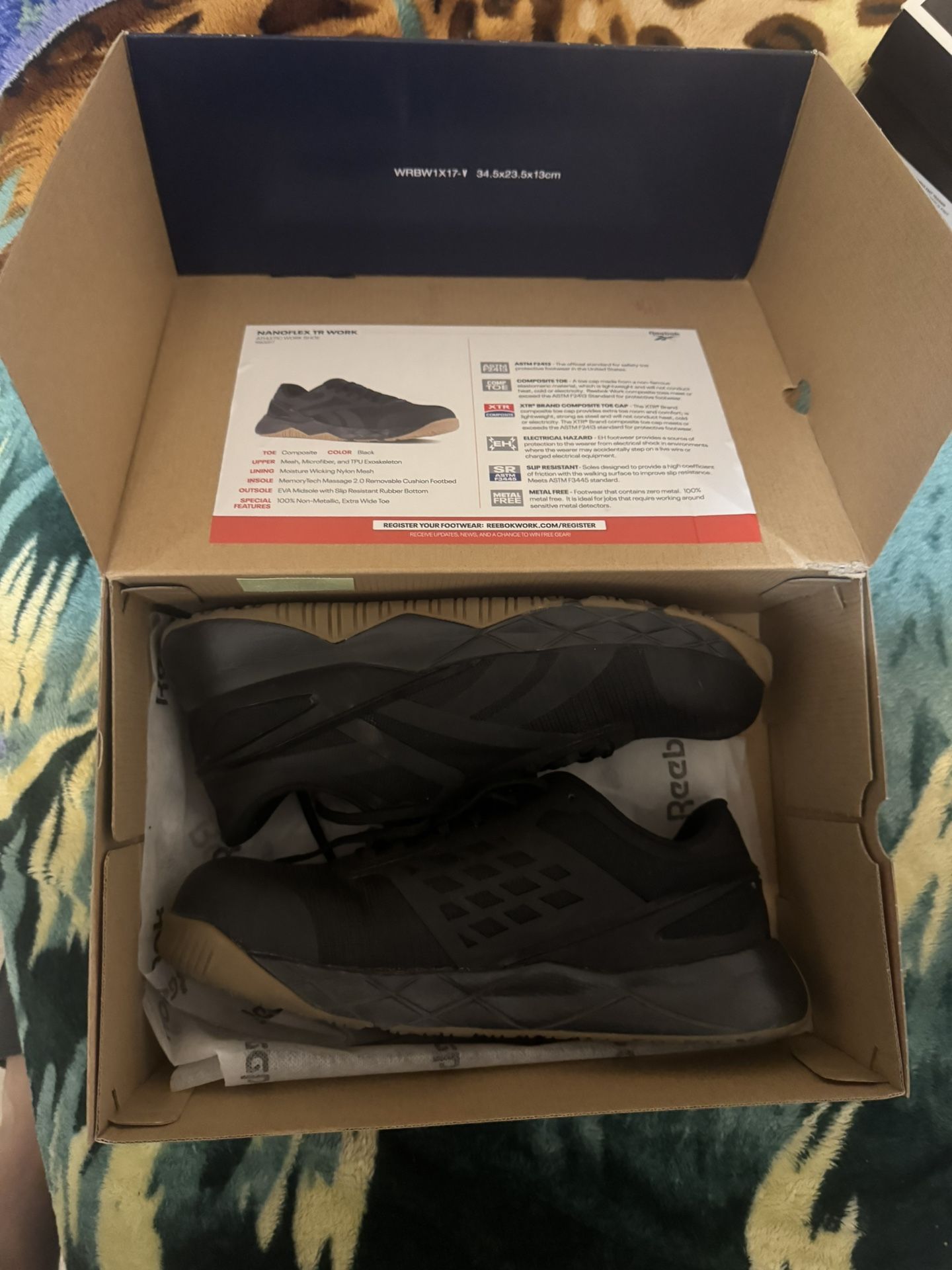 reebok work shoes size 10.5 $40