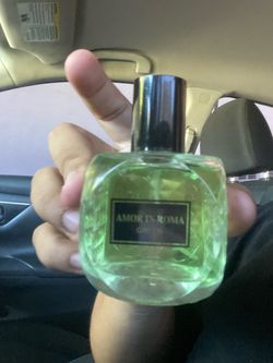 Amor In Roma Green Perfume Bottle