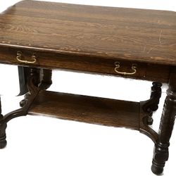 Antique Stained Wooden Desk