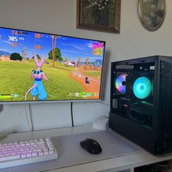 Black Gaming Pc Computer Desktop RTX 3060 Ti / i5-11600K