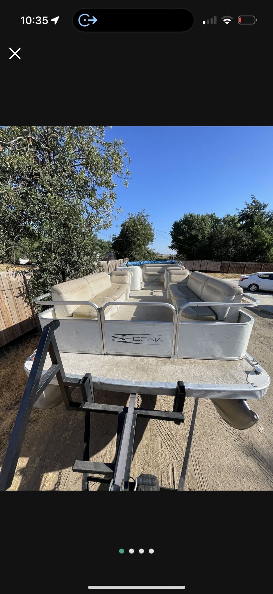 4 STROKE PONTOON BOAT 2008 24 FEET