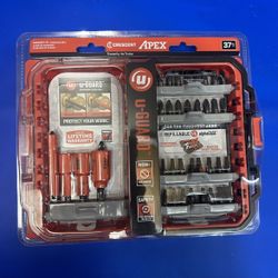 Crescent Apex 37pc u-GUARD Impact Drill Bits alphaCASE Protective Set CAUGSET-37 