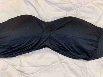 Mossimo Black Strapless Bikini Top (size D/DD)
