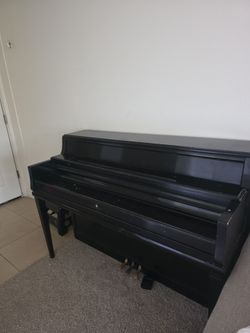 Big wooden piano