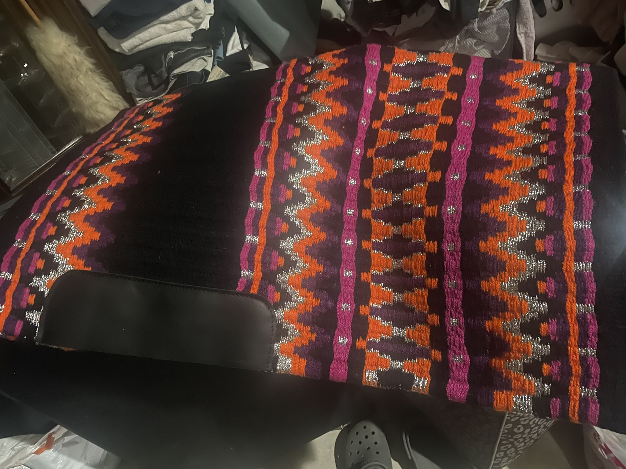 Saddle Blanket Cobija Para Encillar Caballo Sudadero Sudadero Nuevo $125