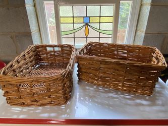 Set Of 2 Wicker Baskets