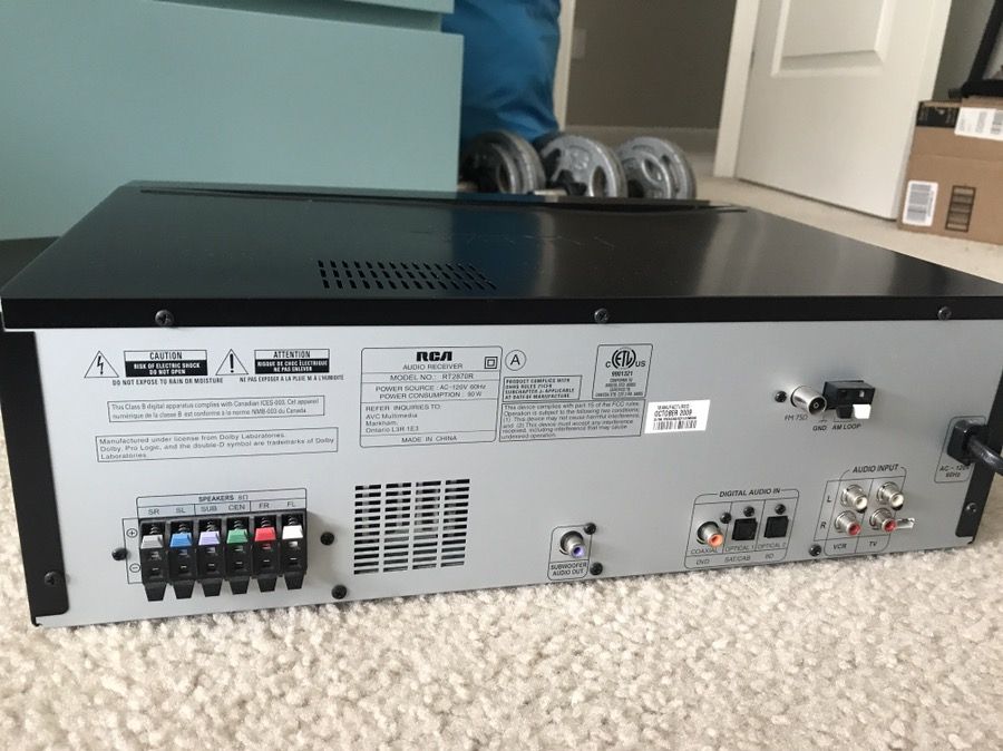 RCA rt2870r 5.1 Dolby Home Theatre Receiver for Sale in Kentfield, CA