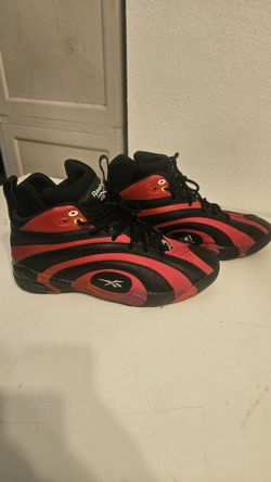 Reebok Shaqnosis Shaq x Damian Lillard Red Black Basketball Shoes Men’s Size 14