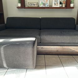 West Elm Couch w/trundle bed