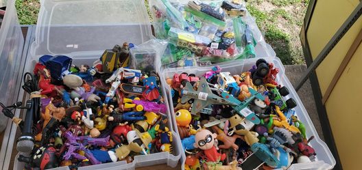 Large Lot of Mixed Toy Figures and Vehicles