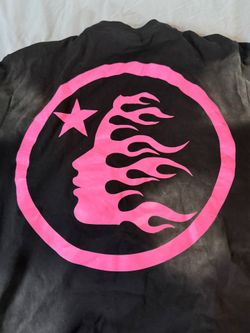 Hellstar black and pink rhinestone shirt