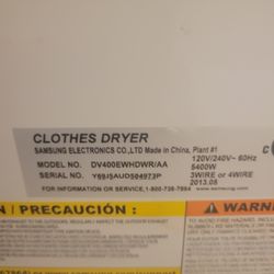Samsung Dryer