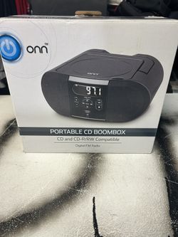 ONN CD/Radio Portable Boombox-Works