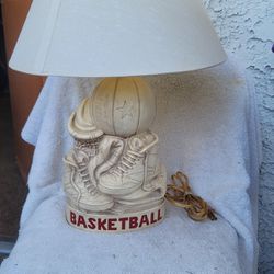 Basketball Lamp Mid-Century Royal Haeger Lamp Co USA By Glenn Richardson Ceramic