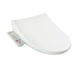 HomeTECH HI-3601WT Plastic White Elongated Soft Close Padded Heated Bidet Toilet Seat $150