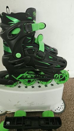 Rollerblades & Roller Skates In One
