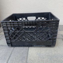 Black Stackable Plastic Containers/Baskets