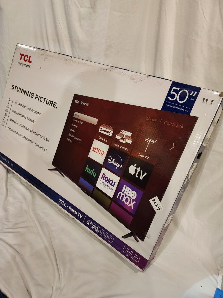 50 Inch Smart TV BRAND NEW TCL ROKU