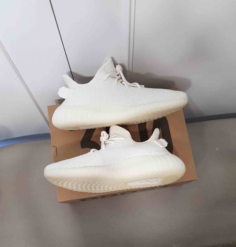 Adidas Yeezy Boost Cream white 9.5 - trade for Nintendo Switch or Dumbbells!