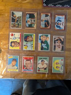 1950's Bowman Topps lot Snider Musial K. Boyer RC Maz Roberts +