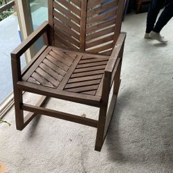 Wood Patio Rocking Chairs