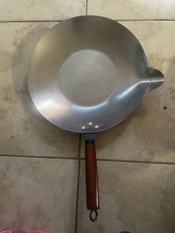 Sartén de acero tipo wok