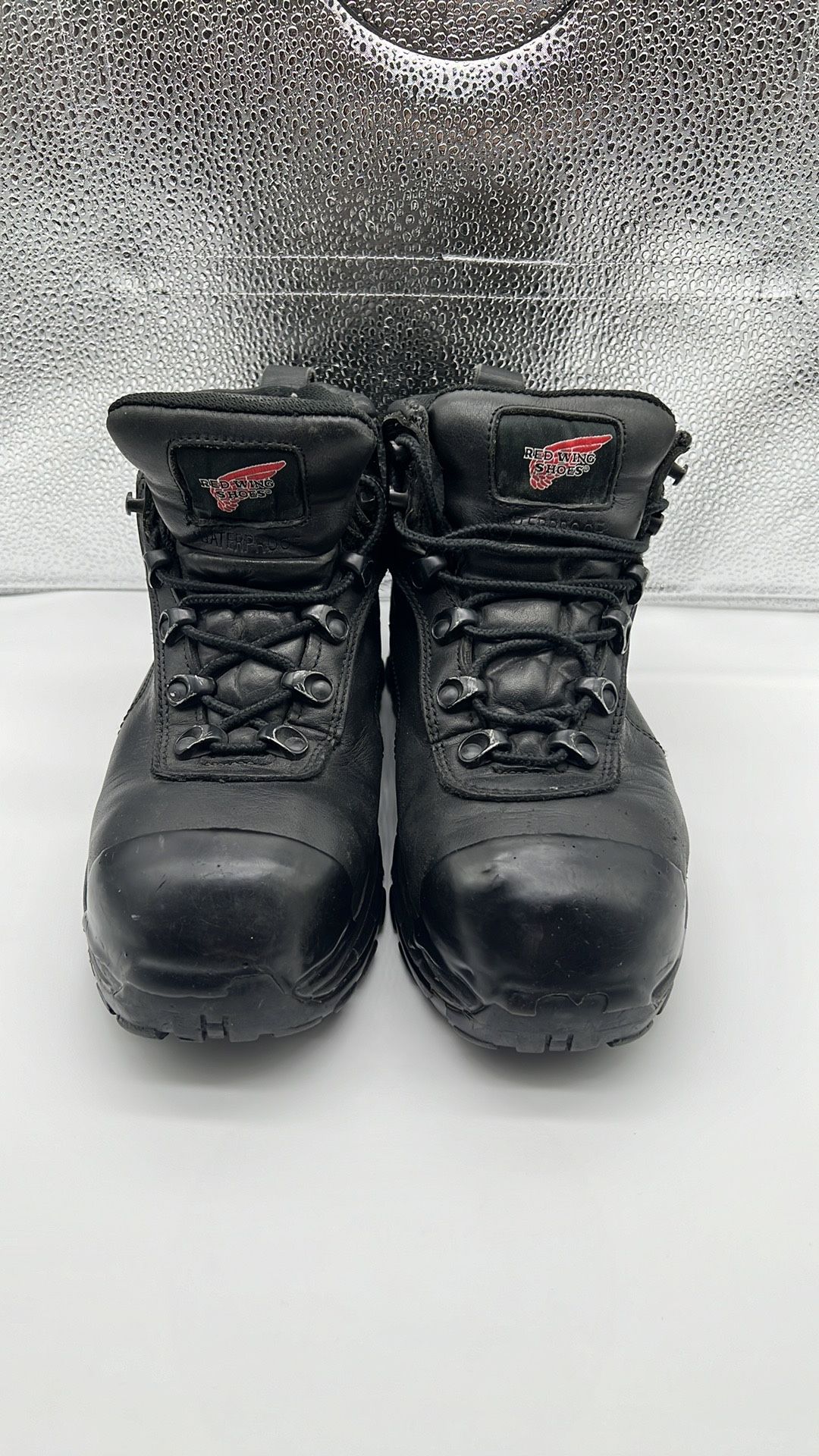 Red Wing Boots 2325 Womens Size 7 D Safety Metguard Black Waterproof