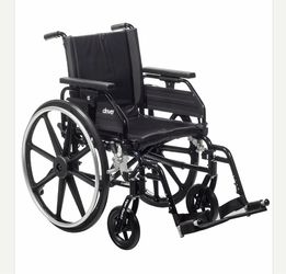 Brand New Manual Wheelchair – Black, Foldable