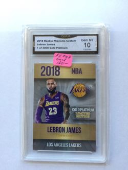 Lebron James certified card