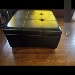 Dark Brown Storage Ottoman  3ftx 3ft