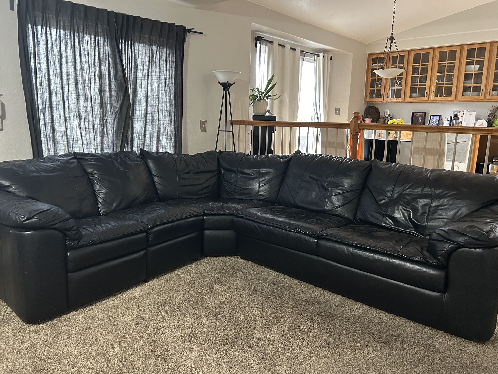Leather Sectional Couch 