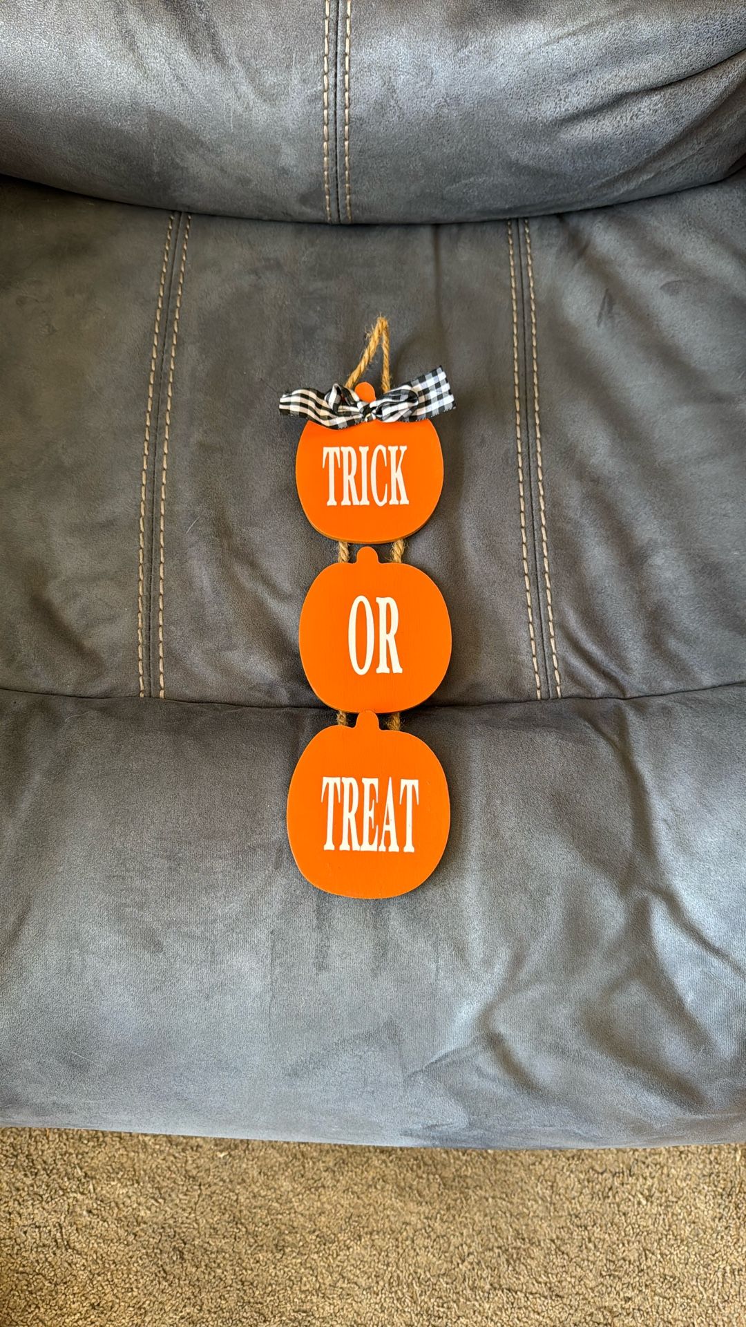 Trick Or Treat Halloween Wall Sign Home Decoration