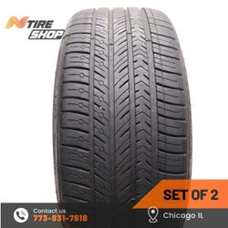 Set of 2 Used  8/32  255/35ZR21  98W  Michelin  Pilot Sport All Season 4 TO Acoustic
